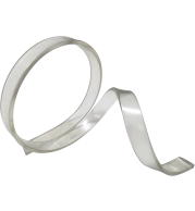 PVC STRIP 11MM: Versatile White PVC Flat Insert Strip, 11mm Thickness, Moderate Flexibility, Suitable for Banner Frames, Textile Edging, and Curtain Panels, 100m Roll Packaging